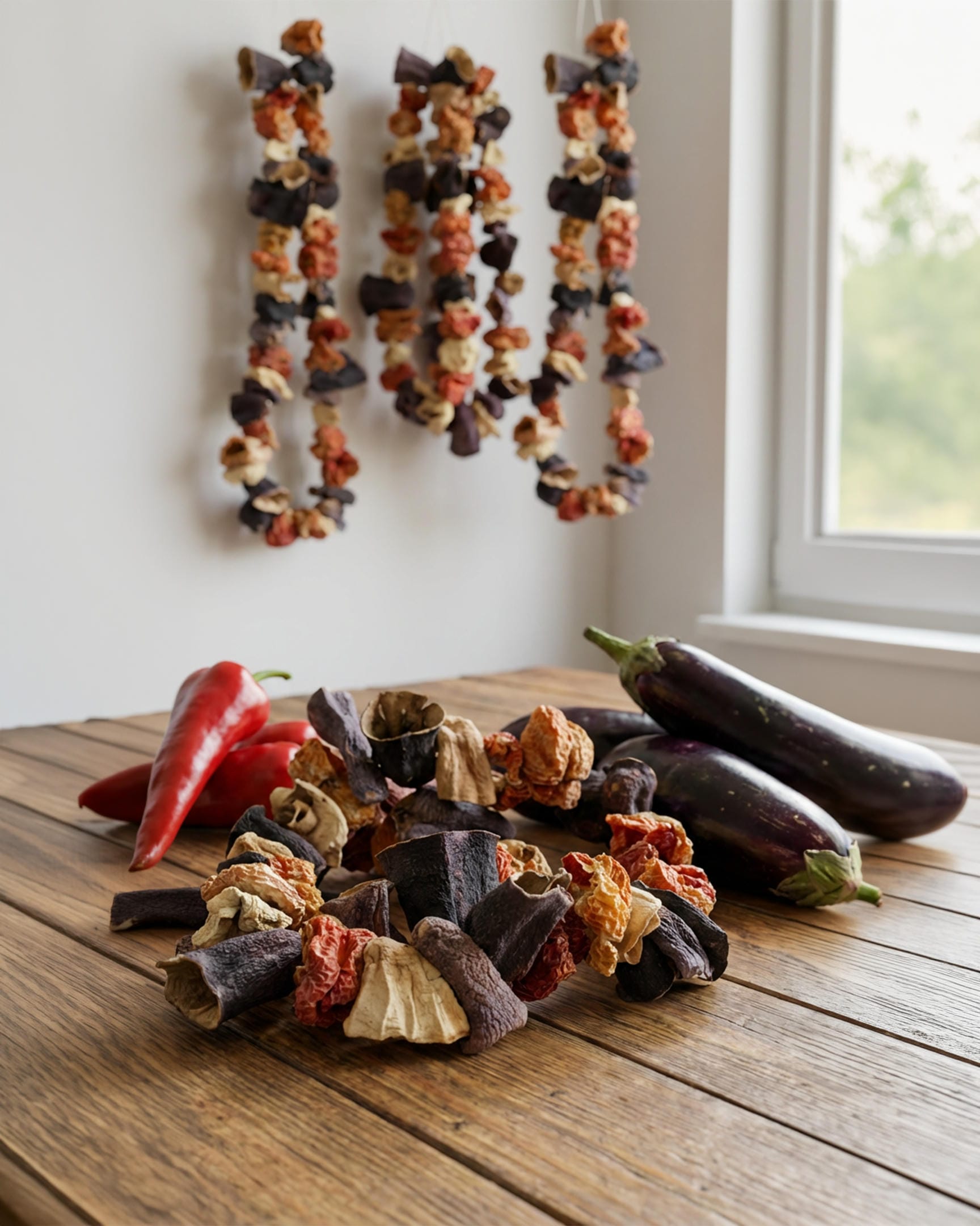 Antep Patlıcan, Biber, Kabak Kurusu Karışık Dizi 40-60 ad.