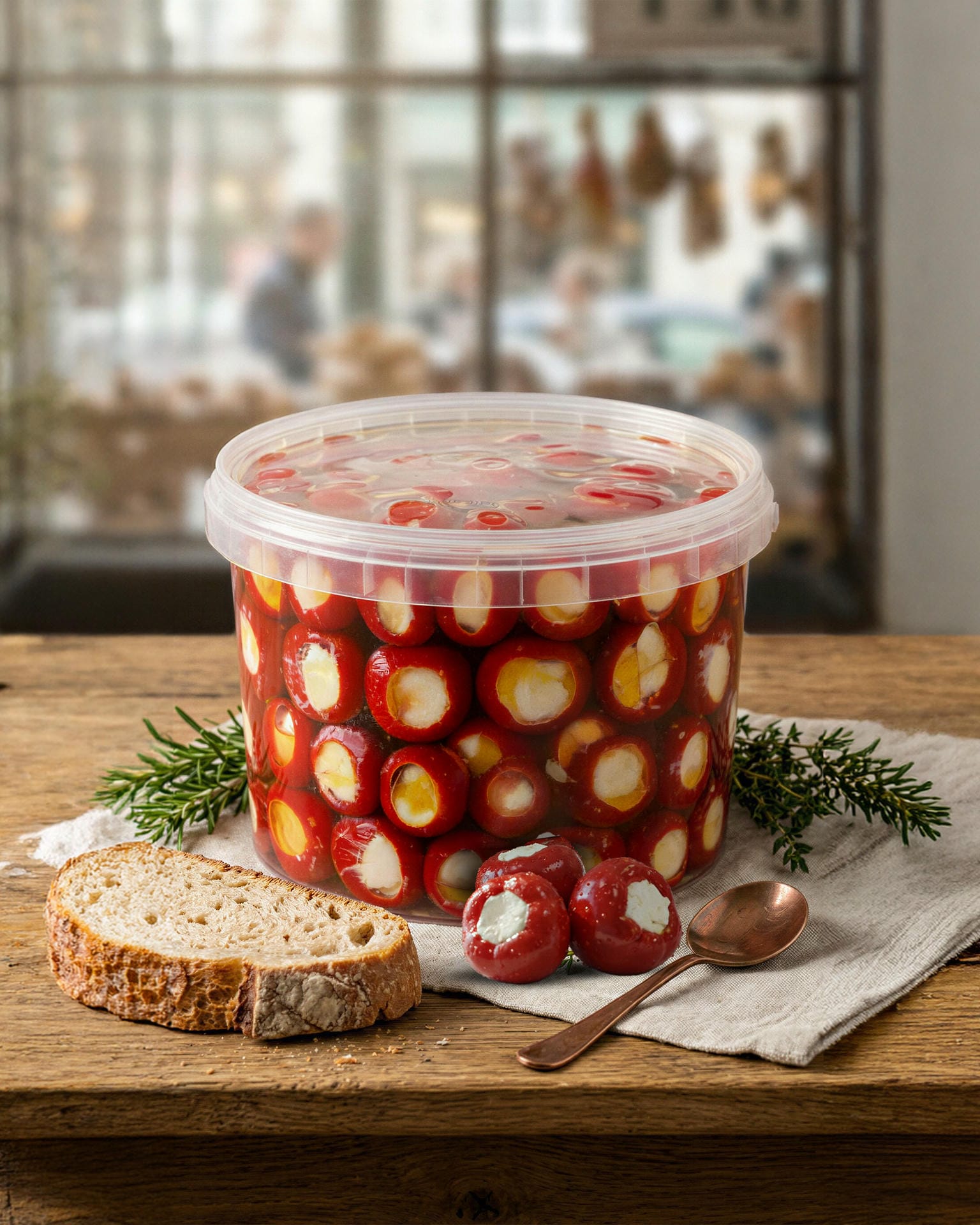 Peynir Dolgulu Kiraz Biber 500 gr.