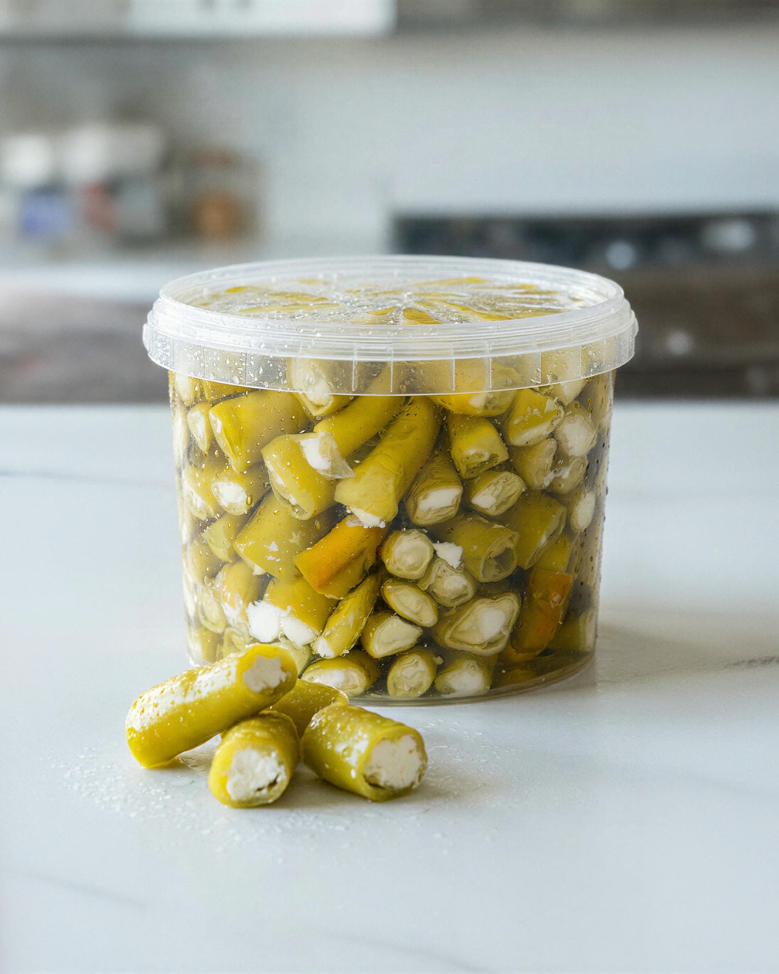 Peynir Dolgulu Makedon Biber 500 gr.